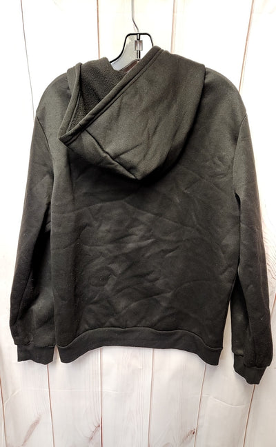 Women's Size M Black Full Zip Hooded Sweatshirt