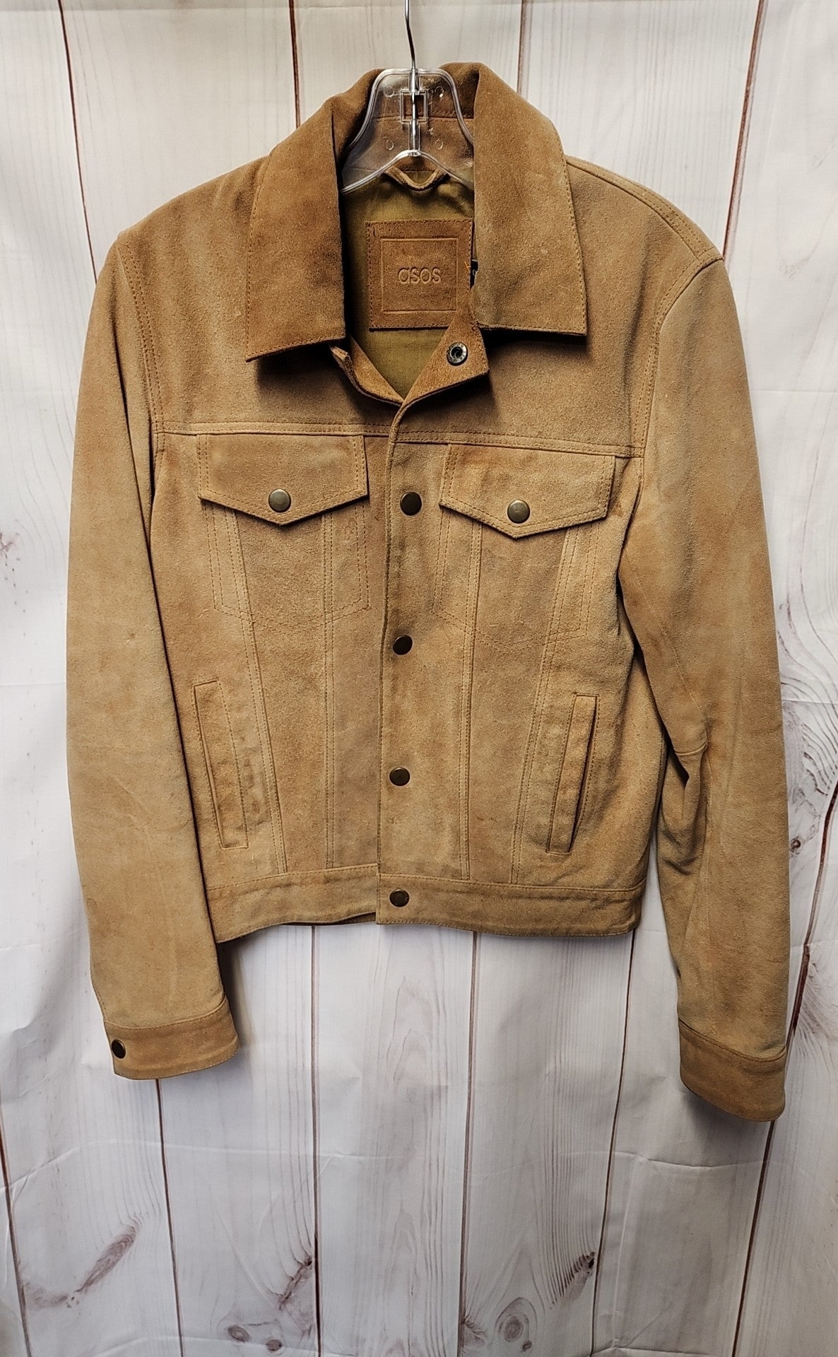 Asos Women's Size XXS Tan Leather Jacket