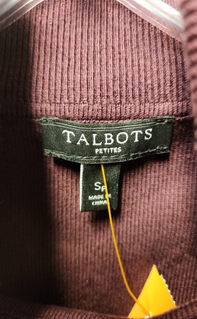 Talbots Women's Size S Petite Maroon Sleeveless Top