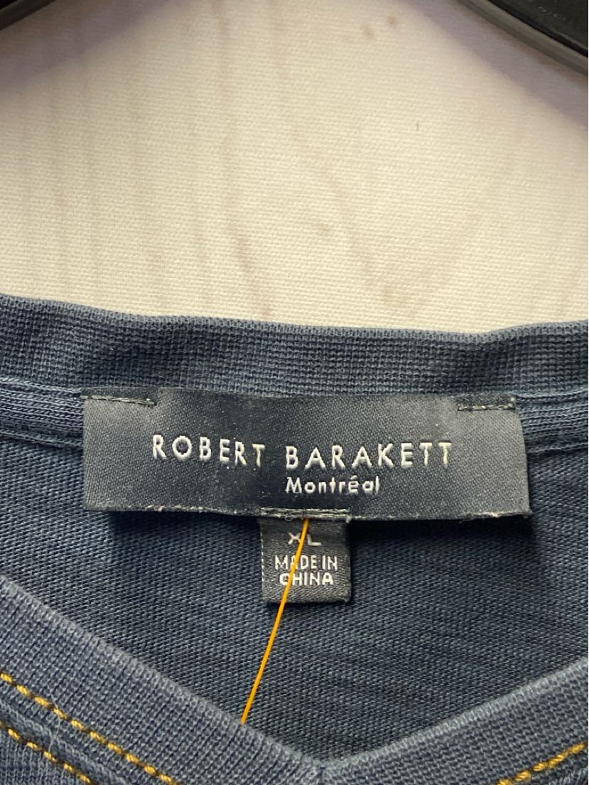 Robert Barakett Men's Size XL Navy Shirt