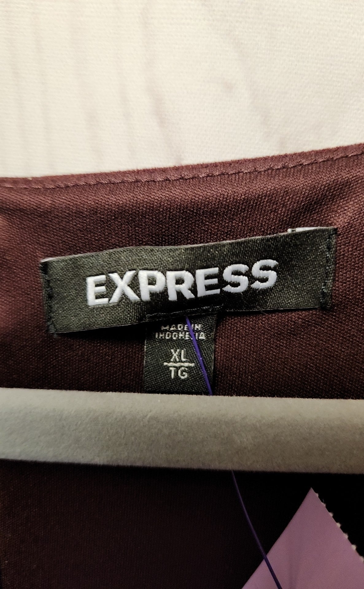 Express Women's Size XL Maroon Dress