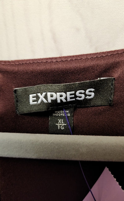 Express Women's Size XL Maroon Dress