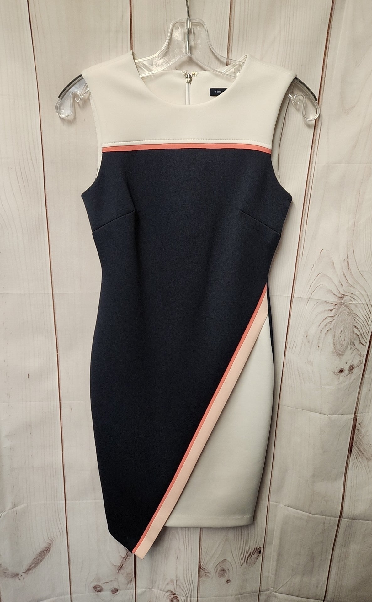 Tommy Hilfiger Women's Size 2 Petite White & Blue Dress