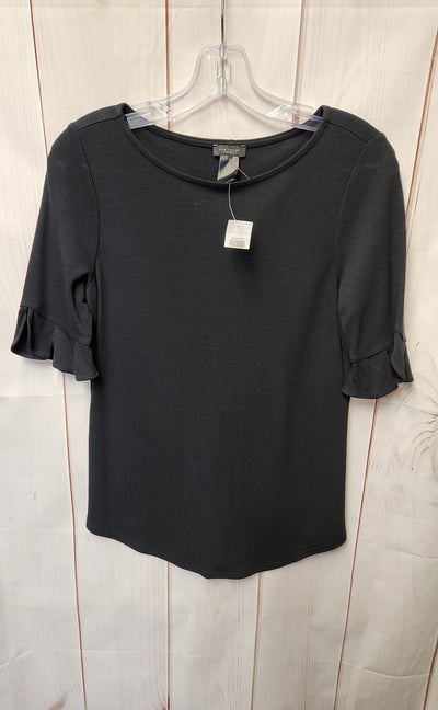 Ann Taylor Women's Size XS Black Short Sleeve Top