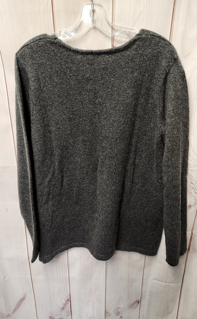 J Jill Women's Size XL Gray Holiday Sweater