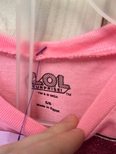 LOL Girl's Size 5/6 Pink Outfit
