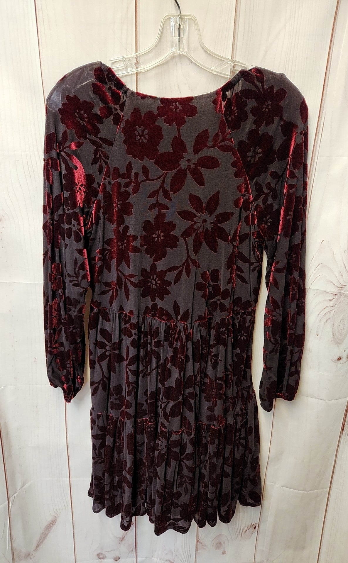 Taylor Women's Size 6 Black & Red Floral Dress