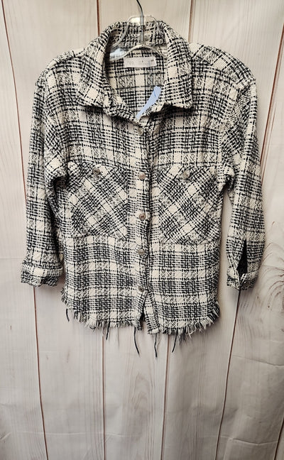 Zara Girl's Size 8 White & Black Jacket