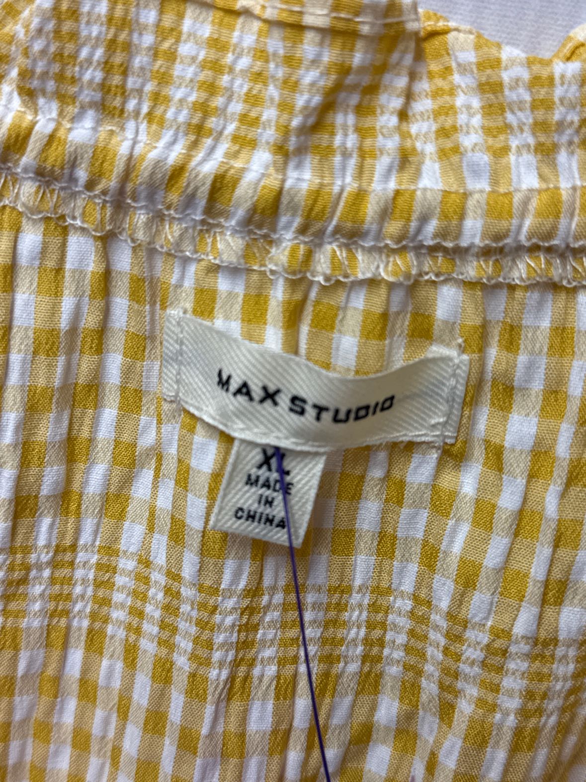 Max Studio Women's Size XL Yellow Dress