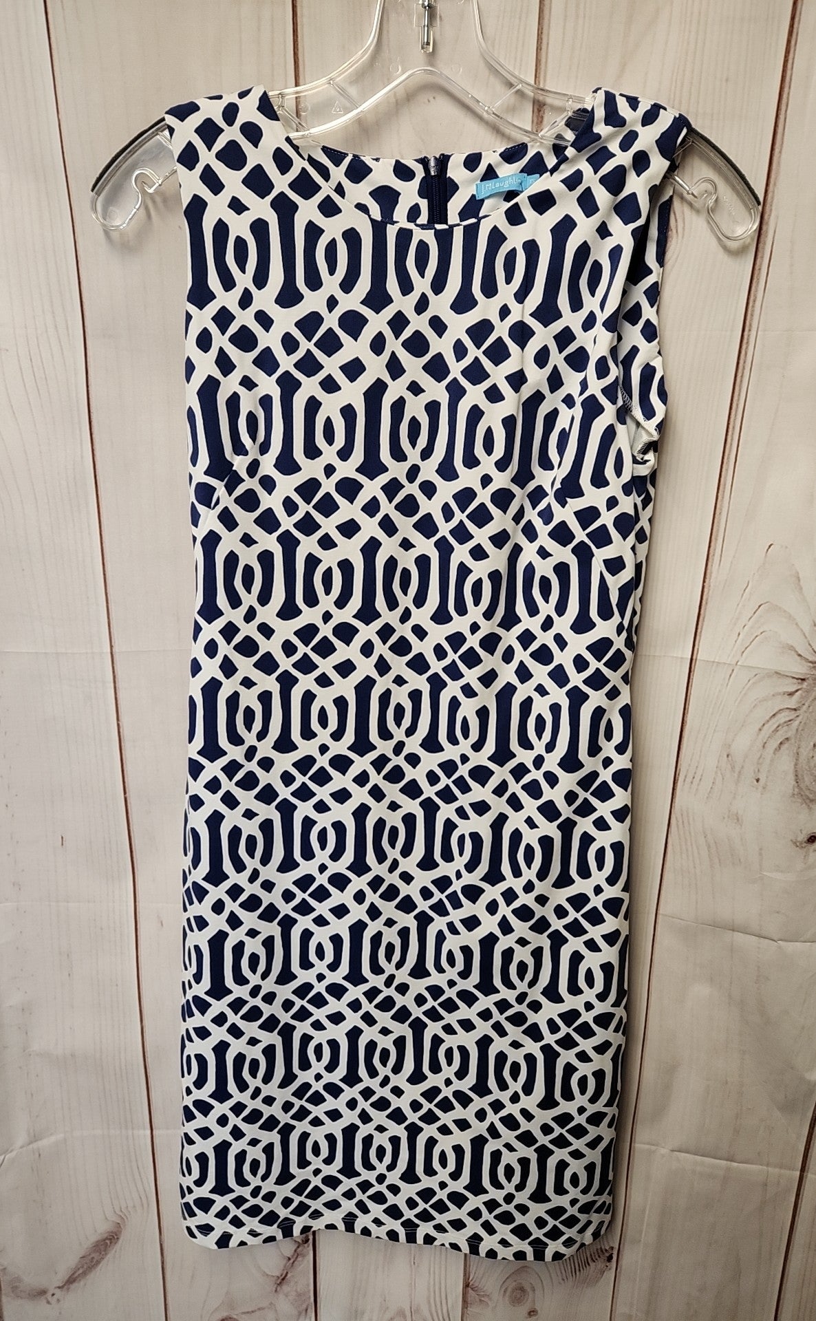 J McLaughlin Women's Size XS White & Blue Dress