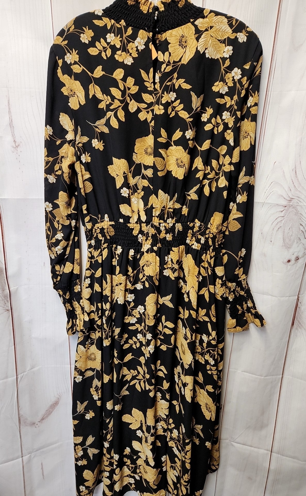 Nanette Lepore Women's Size 14 Black & Beige Floral Dress