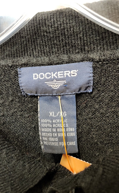 Dockers Men's Size XL Black Knit Shirt