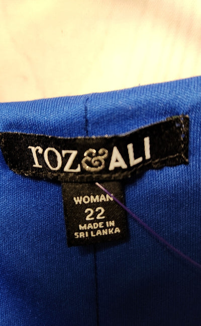 Roz & Ali Women's Size 22 Blue Dress