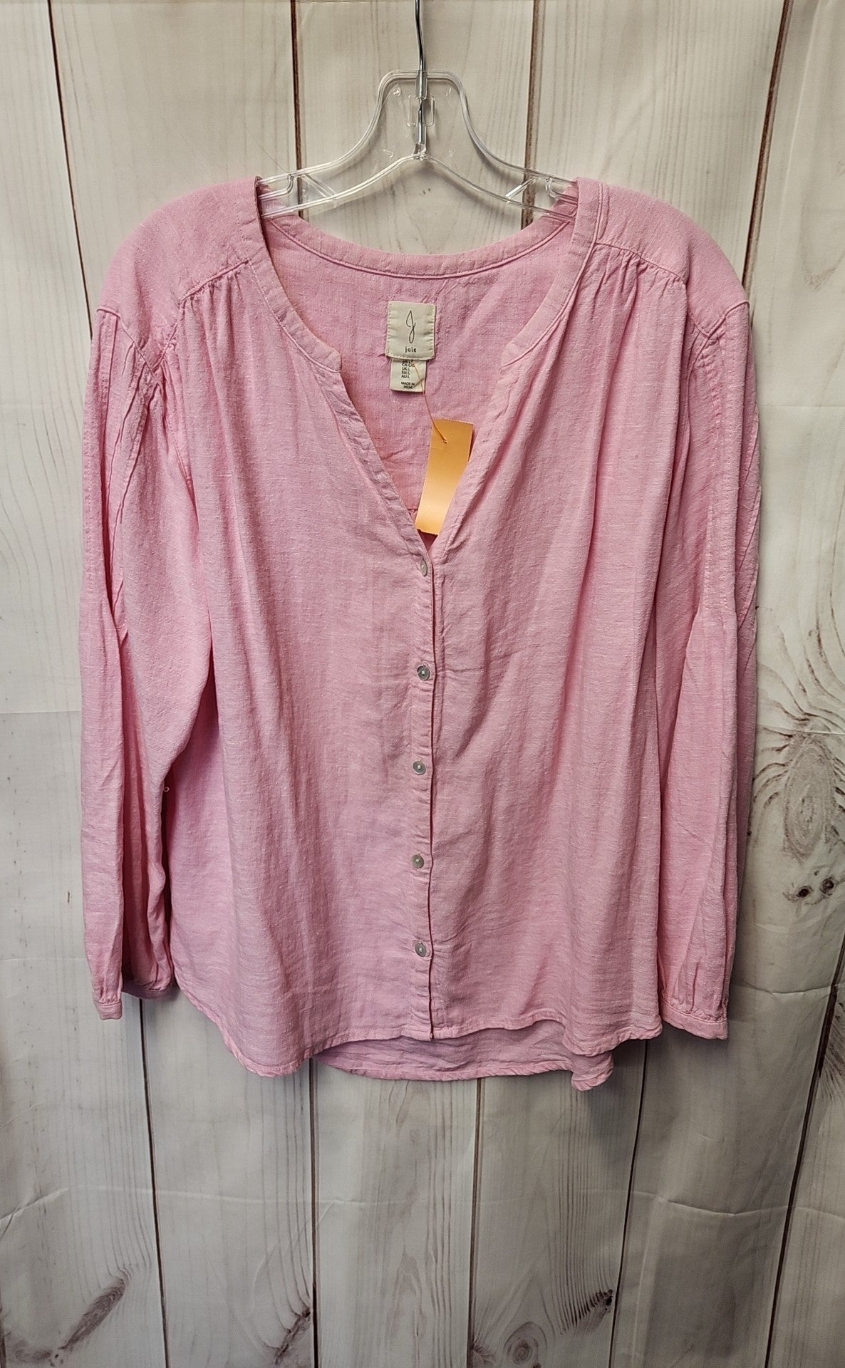 Joie Women's Size L Pink Long Sleeve Top