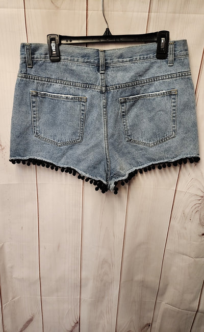 NWT Denim & Co Women's Size 12 Blue Shorts High Waist