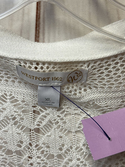 Westport Women's Size XL White Cardigan