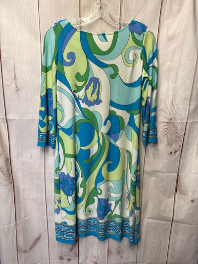 London Times Women's Size 4 Blue Dress