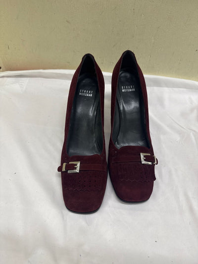 Stuart Weitzman Women's Size 10 Maroon Pumps Shoes