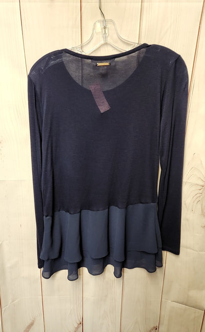 Michael Kors Women's Size M Navy Long Sleeve Top