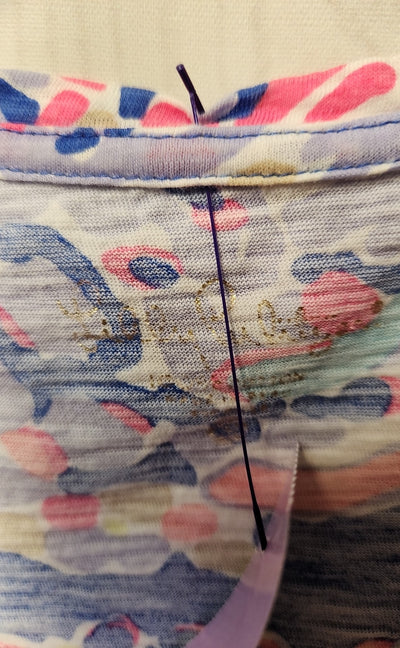 Lilly Pulitzer Women's Size XS Blue Short Sleeve Top