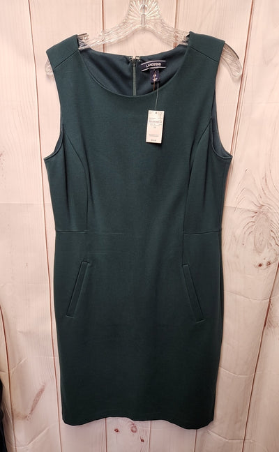 NWT Lands End Women's Size 14 Green Dress