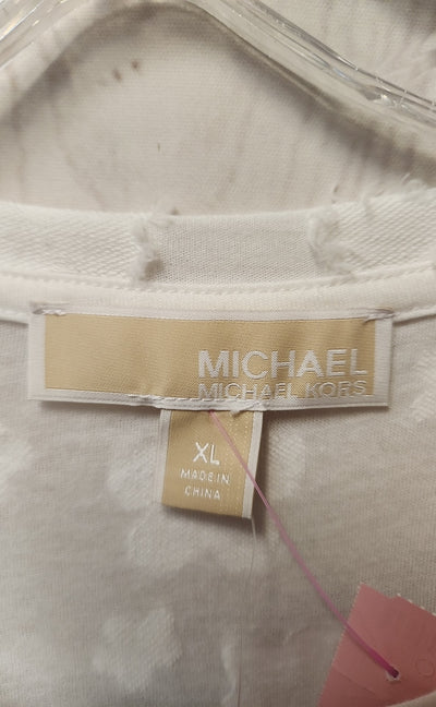 NWT Michael Kors Women's Size XL White Sleeveless Top