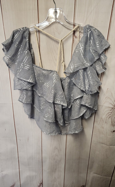 NWT Surf Gypspy Women's Size M Gray Short Sleeve Top