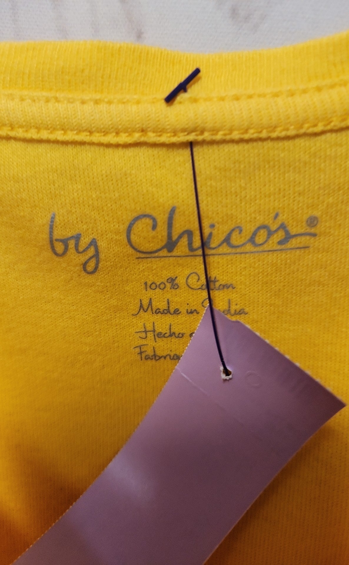 Chico's Women's Size 3 = US XL Yellow Sleeveless Top