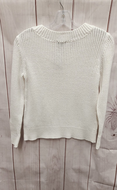 Talbots Women's Size S Petite White Sweater