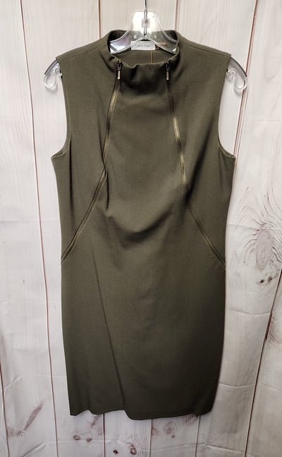 Calvin Klein Women's Size 8 Olive Green Dress