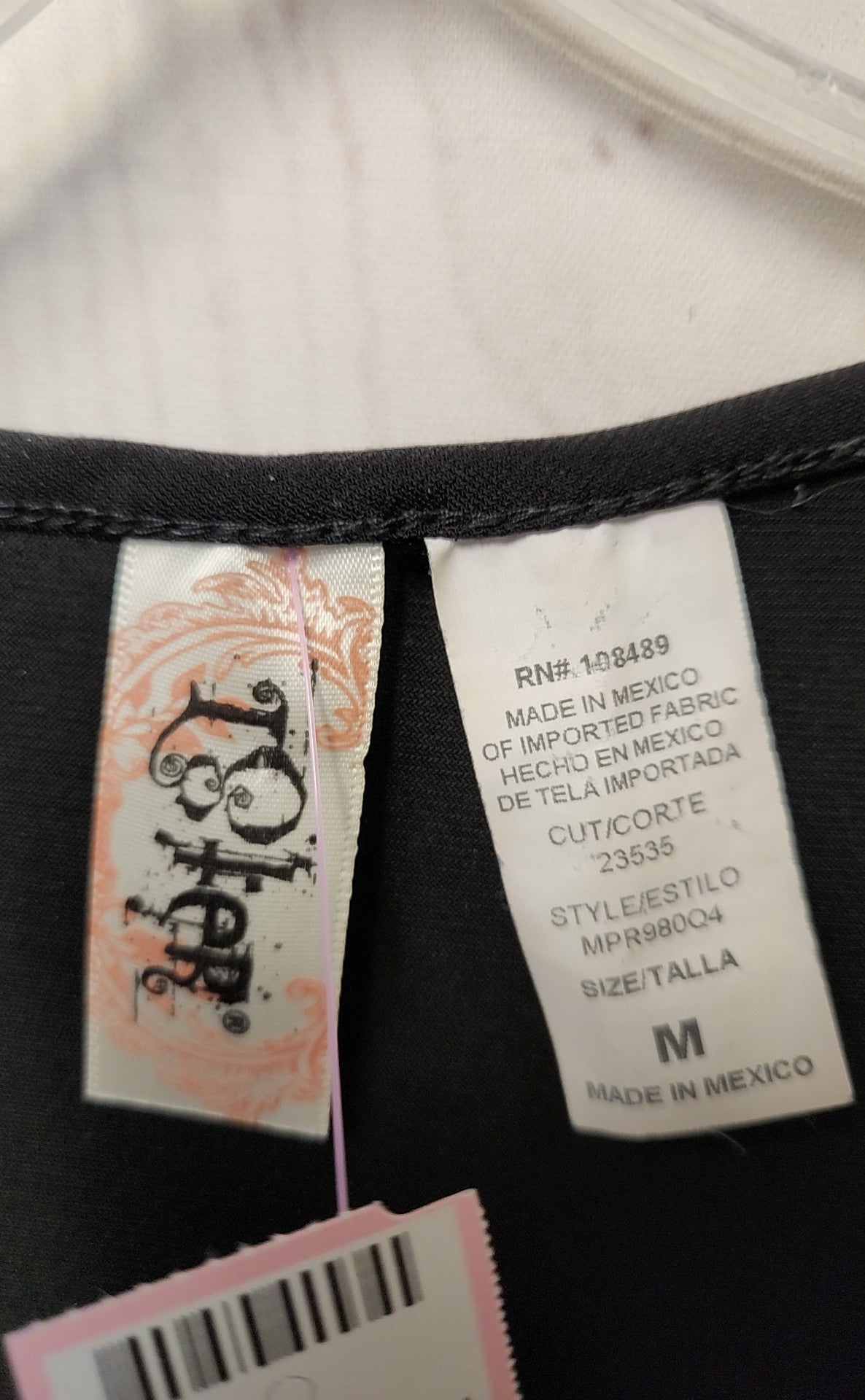 L8TER Women's Size M Black Sleeveless Top