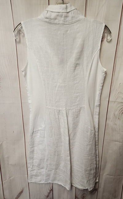 Lina Tomei Women's Size XS White Linen Dress