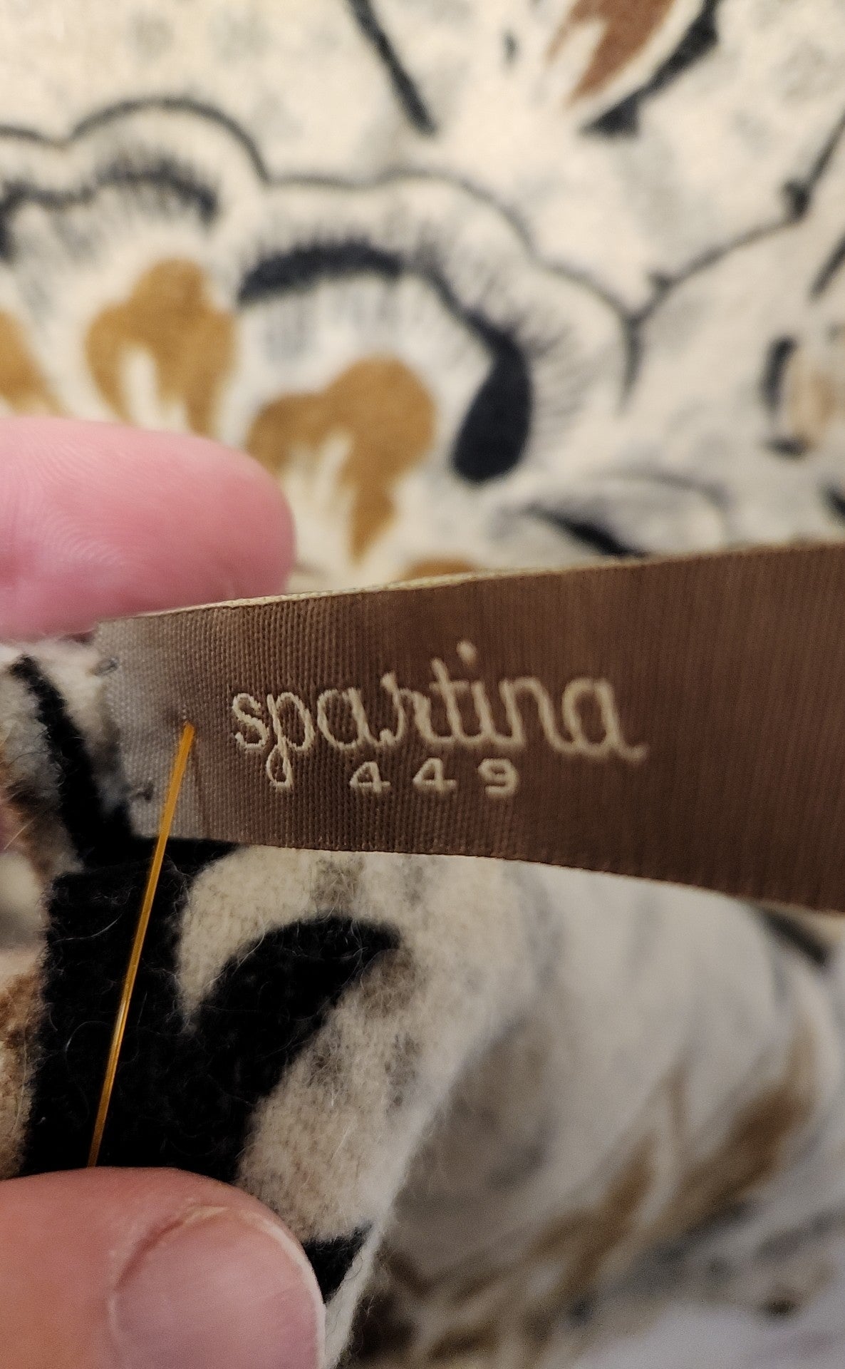 Spartina Beige Wool Winter Scarf