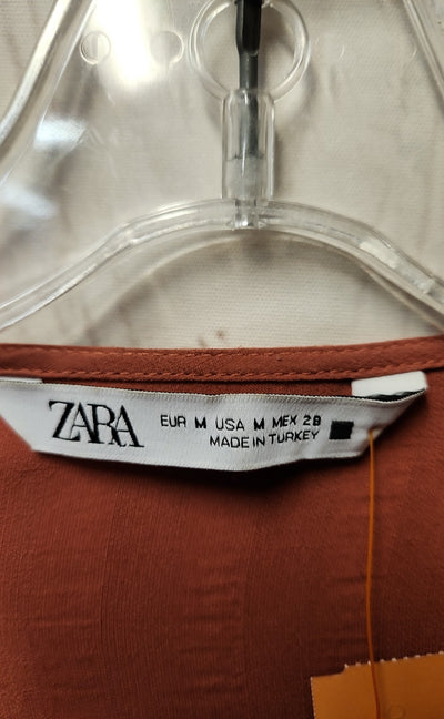 Zara Women's Size M Red Long Sleeve Top