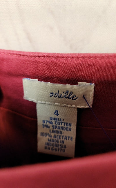 Odille Women's Size 4 Pink Skirt