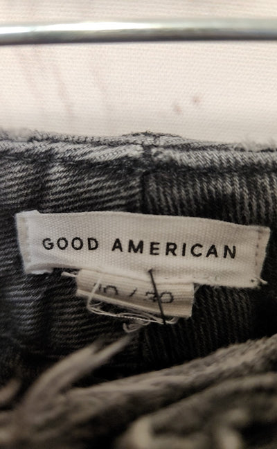 Good American Women's Size 30 (9-10) Black Jeans