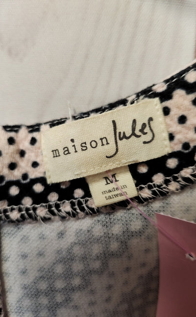 Maison Jules Women's Size M Black & Pink Dress