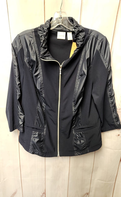 Zenergy - Chico's Women's Size 1 = US M Navy Jacket