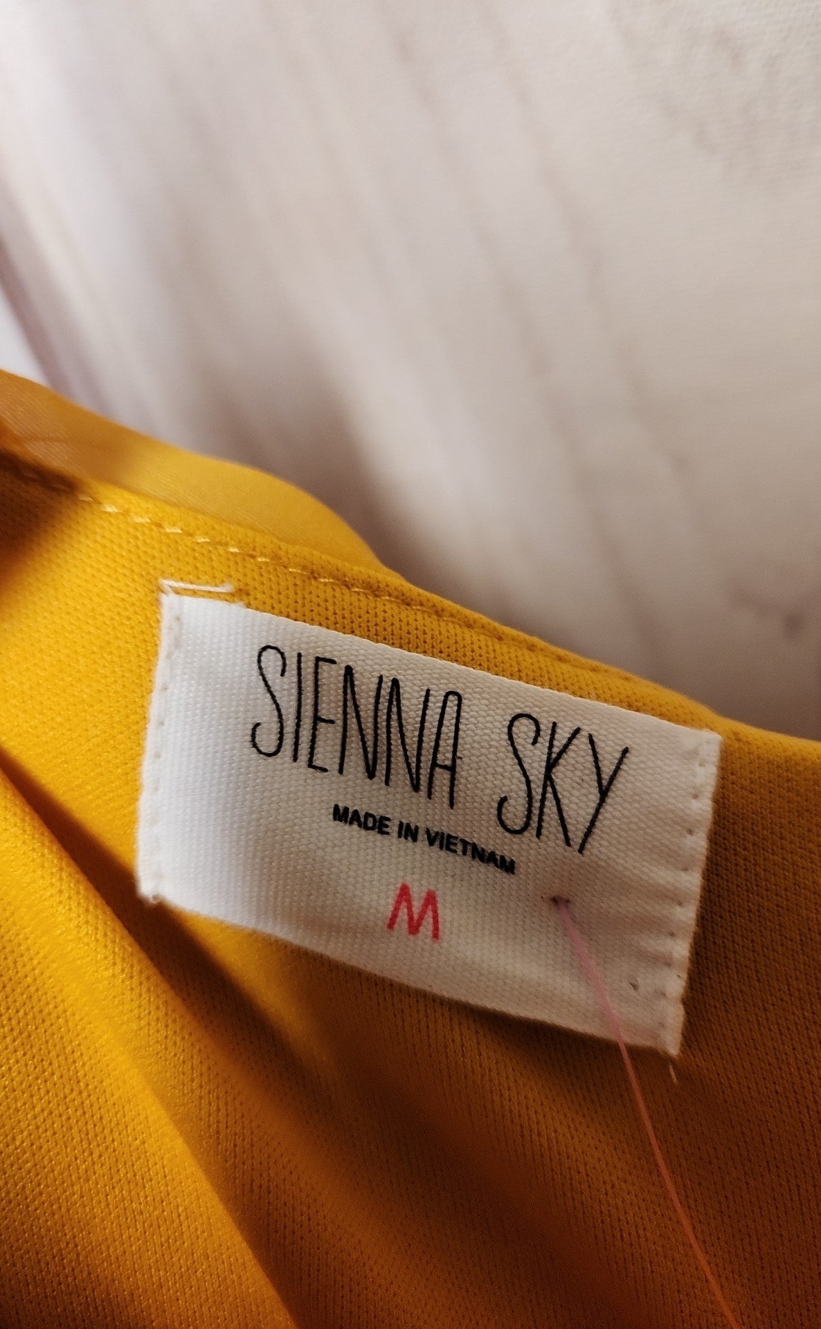 Sienna Sky Women's Size M Yellow Floral Dress