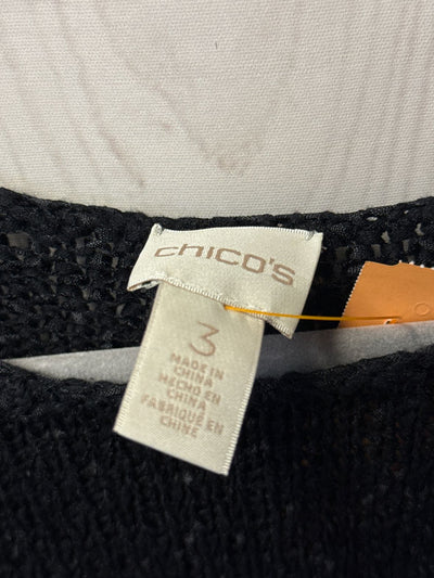 Chico's Women's Size 3 = US XL Black Sweater