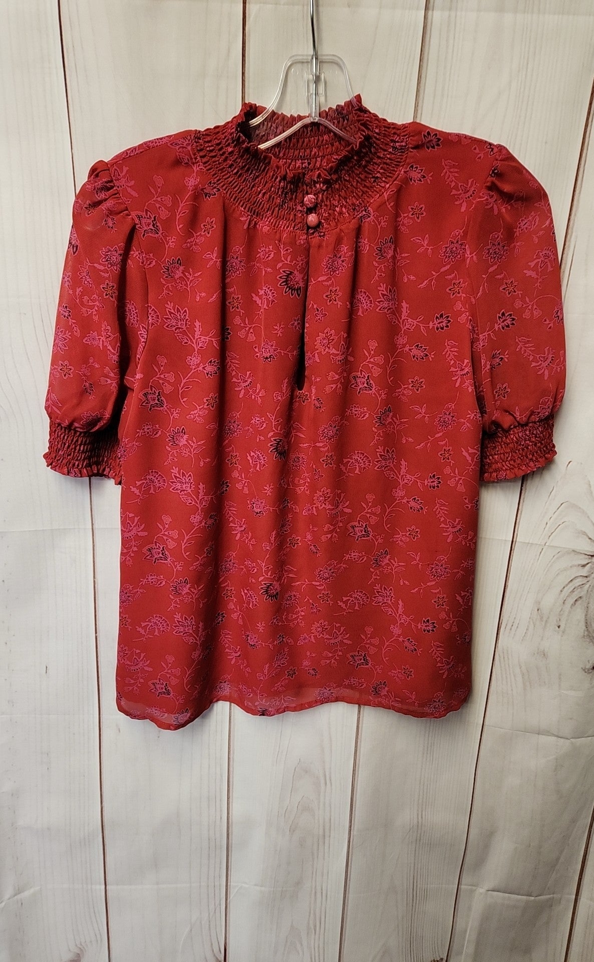 Evereve Women's Size XS Red Short Sleeve Top