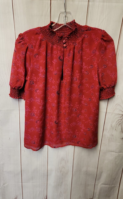 Evereve Women's Size XS Red Short Sleeve Top
