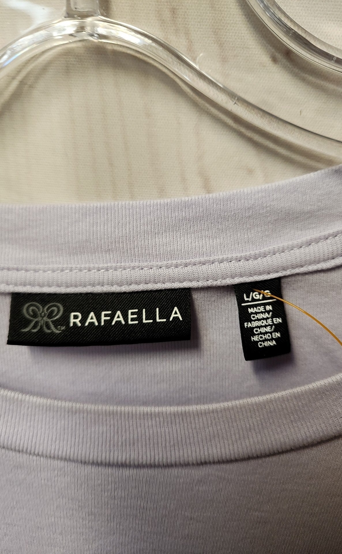 Rafaella Women's Size L White Long Sleeve Top