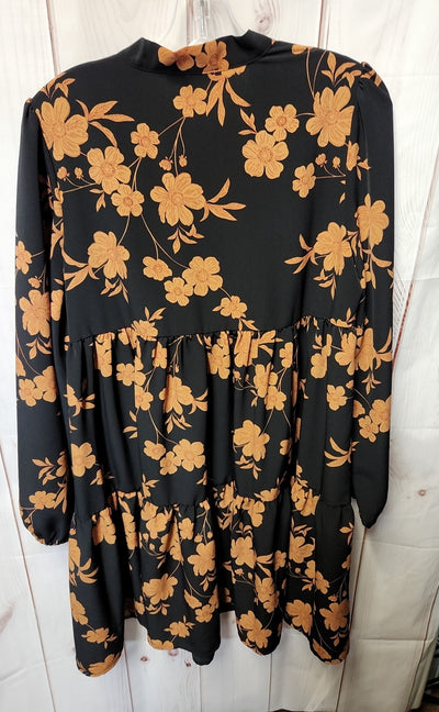 Sanctuary Women's Size M Black Floral Dress