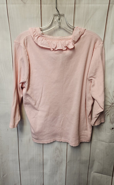 Lauren by Ralph Lauren Women's Size 2X Pale Pink 3/4 Sleeve Top