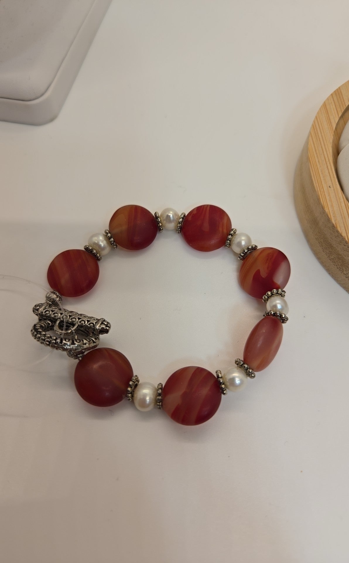 Red Beaded Bracelet
