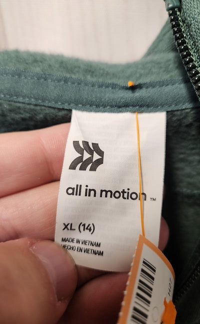 All in Motion Girl's Size 14 Green Sweatshirt