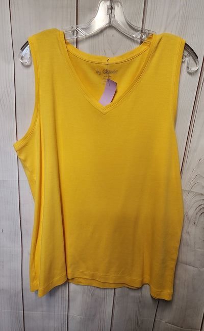 Chico's Women's Size 3 = US XL Yellow Sleeveless Top