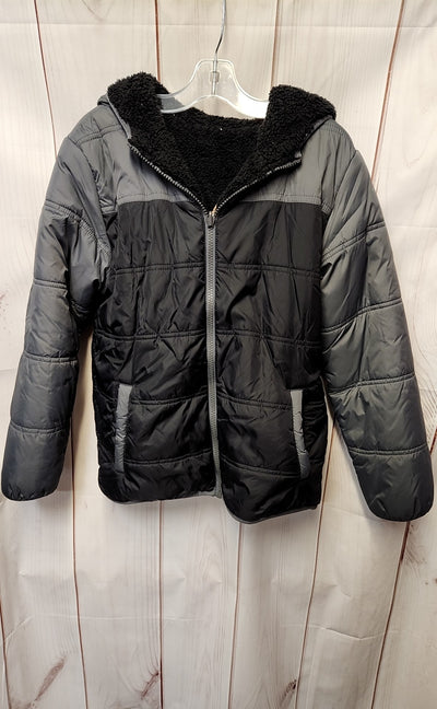 Eddie Bauer Boy's Size 10/12 Gray Reversible Jacket
