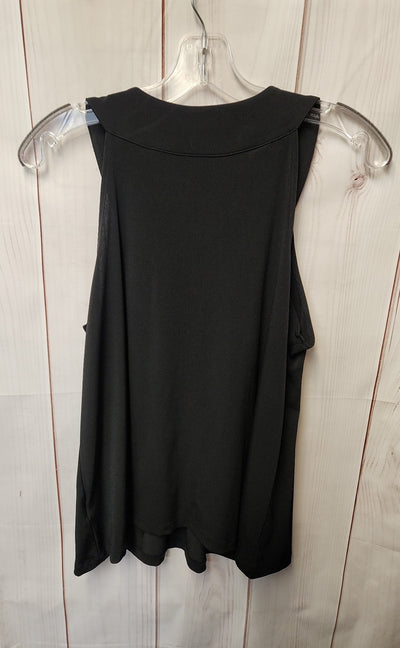 Apostrophe Women's Size L Petite Black Sleeveless Top